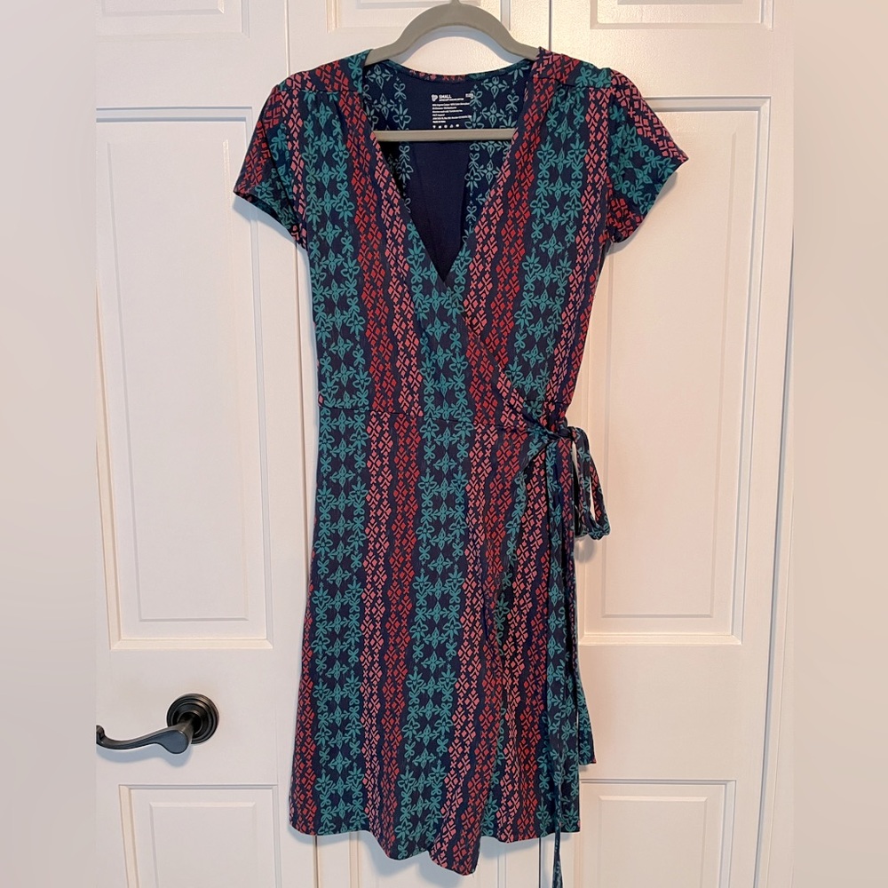 Women’s PACT Cotton Wrap Dress Size Small